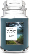 Yankee Candle Bayside Cedar Scented Candle, 22oz Large Jar with up to 150 Hour Burn Time, Giftable
