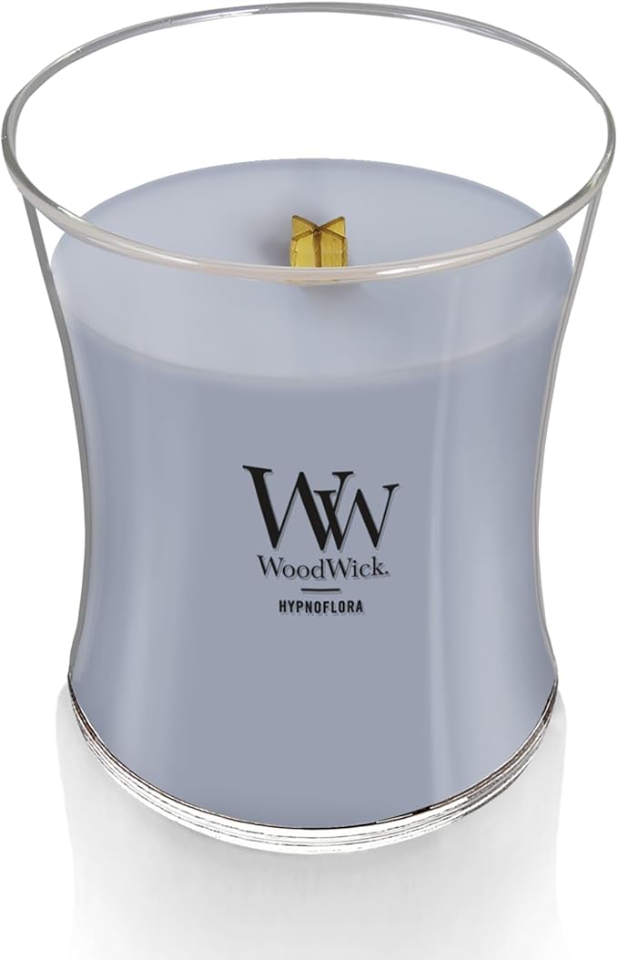 WoodWick Hypnoflora Scented Medium Hourglass Candle, Crackles as it Burns, Perfect for Gifting or Home décor, 9.7oz