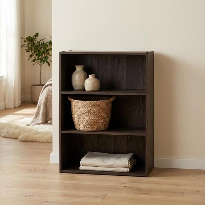Furnifact Americano Bookcase with Sturdy Wood Construction, Stylish Modern Design, and Versatile Storage Solution for Home and Office Use