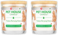 Pet House Pet Odor Candle Plant Based Scented Candle Clean Burning, Long Lasting for Home, Gingerbread Cookies 2 Pack