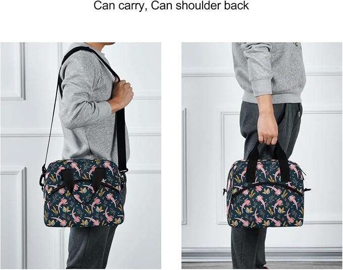 CBBYY Axolotl Lunch Bags for Women Men, Reusable Insulated Lunch Box, Adjustable Shoulder Straps Tote Lunch Bag for Work Picnic School