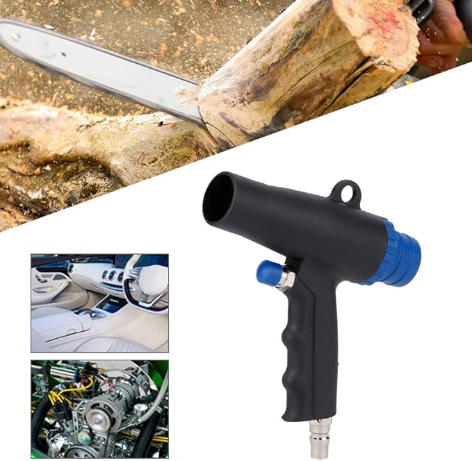 2 in 1 vacuum blow pneumatic cleaner kit, 6kpa suction power tool for industrial cleaning with quick connect fitting
