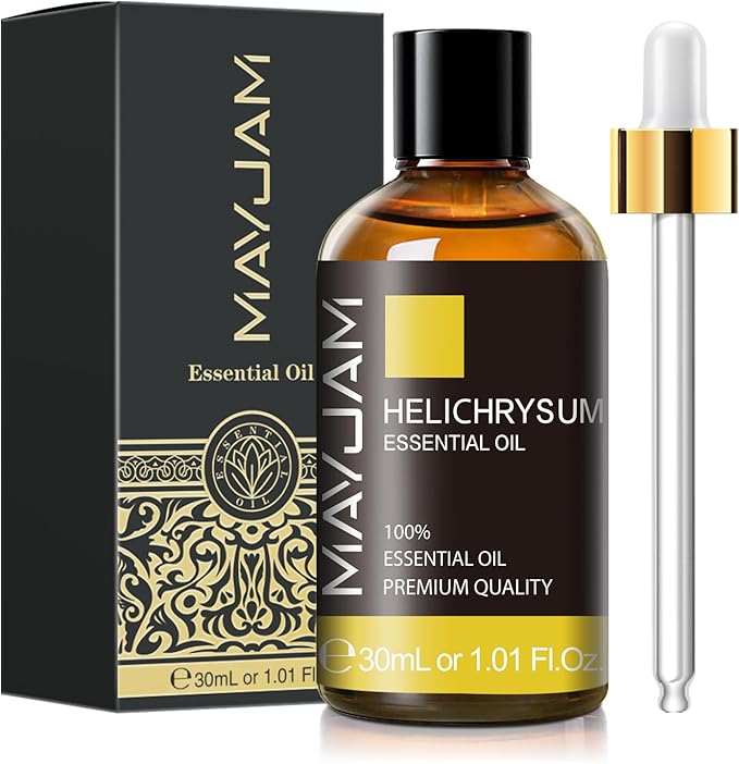 MAYJAM Helichrysum Essential Oil 30ML - 1.01FL.OZ Pure Helichrysum Oil for Soap Candle Making - Essential Oils for Diffusers for Home