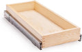 Mulush 10”W x 21”D x 3”H Soft Close Slide Out Wood Drawer Organizer for Kitchen, (Cabinet Opening>11.5 inches for Bottom Assembly, Opening= 11 inches for Side Assembly)