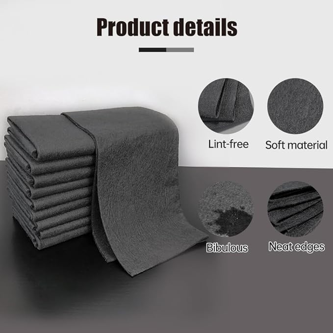Fliwos Thickened Magic Cleaning Cloth, 2026 Upgrade Reusable Streak Free Cleaning Cloths, Microfiber Cleaning Rags, Multipurpose Lint Free Glass Wiping Towels for Kitchen, Window, Cars (10, 8×12 in)