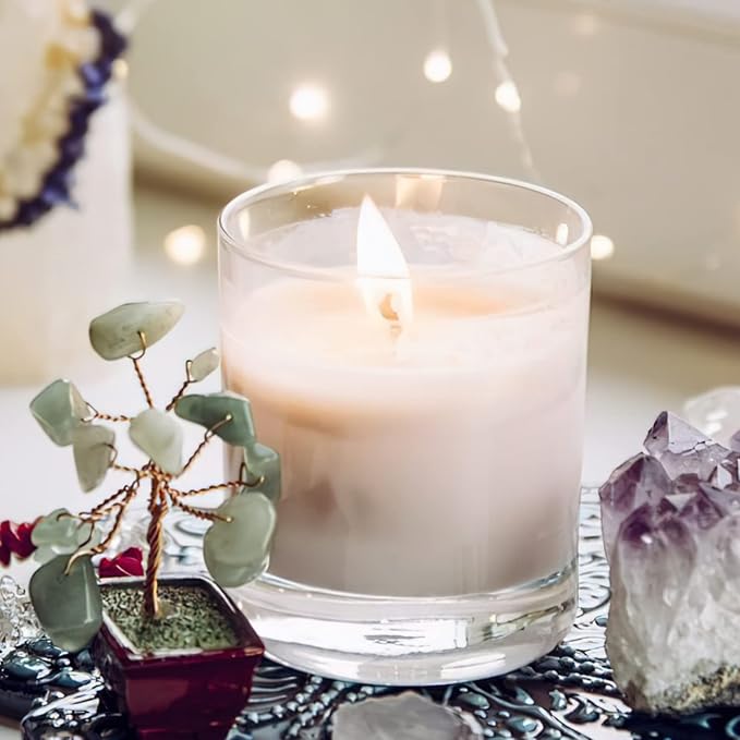 JEAWIWI Candle Wick 6 in 100 Pcs with 100 Pcs Wick Stickers and 10 Pcs Candle Wick Holders, Cotton Candle Wicks for Candle Making for Soy Wax, Beeswax, Coconut Wax
