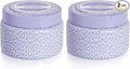 Capri Blue Volcano Printed Travel Tin Jar Candle - Luxury Candle with a Long Lasting Soy Wax Blend - Scented with Tropical & Fruity Fragrance (Lavender Color, 8.5 oz) (Pack of 2)