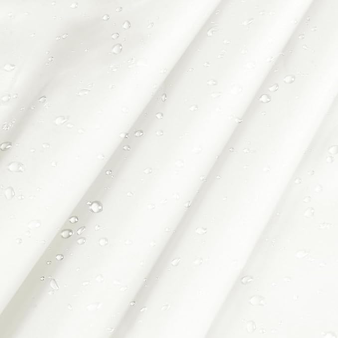 Vonty Waterproof Fabric Ripstop Nylon Fabric by The Yard - 60 Inch Wide(3 Yard), Water Proof White Fabric Lightweight Kite Fabrics for Tent Bag Tarp DIY Craft Travel Outdoor