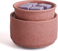 Ceramic Electric Wax Melt Warmer & Cube Oil Melter Cute Small Warmers Aromatherapy for Home Decorative Burner Melts Scented Candle Tart Scent Warm Fragrance (Pink Style)