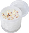 Chloefu LAN White Crystal Candle Gardenia Candles for Home Scented, Large 2-Wick Candle, Highly Scented, Gifts for Women, Anniversary Wedding, Thanksgiving, Birthday Gifts for Her Mom, 14 oz