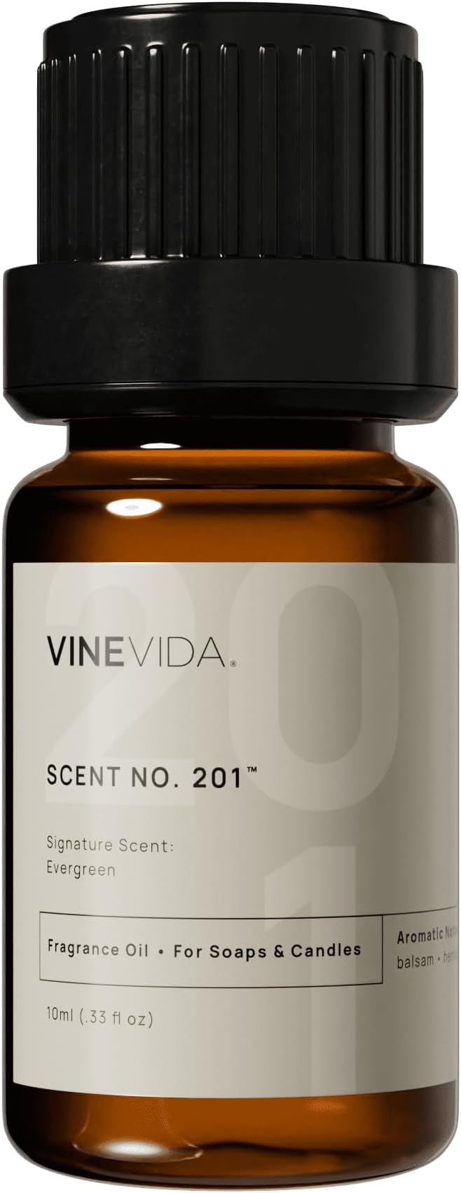 VINEVIDA [0.33 oz] Scent Evergreen; Fragrance Oil for Candle Making and Soap Making - Winter & Holiday Oils