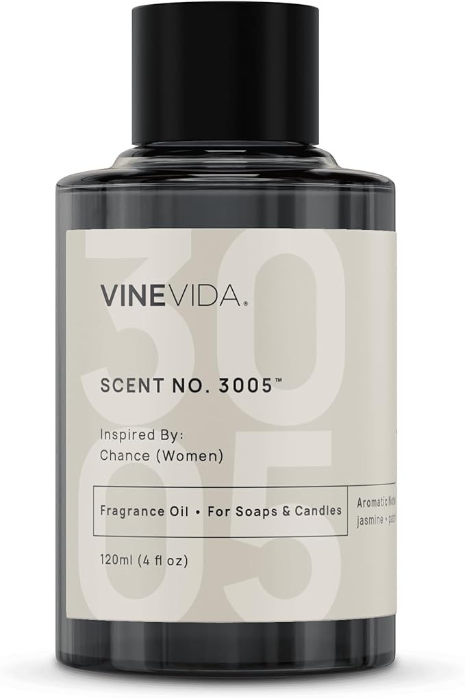 VINEVIDA Scent NO. 3005 Fragrance Oil - 120mL (4oz) - Inspired by: Chance (Women); Candle Fragrance Oil for Soy Candles - Soap Making Scents