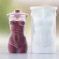 Cylinder Wave Candle Resin Mold - Resin Casting Silicone Molds for Home Decor & Candle Making Wave Spiral Mold