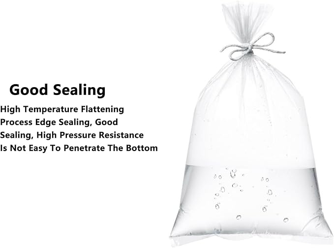 Bucket Liner Bags, Food Grade Ice Bucket Liner,Heavy Duty Leak Proof Bag,Plastic Drum Pail Liners,Flat Bottom Food Storage Bags for Home Kitchen Marinating (60 * 40cm/23.62 * 15.75inch)