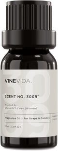 VINEVIDA Scent NO. 3009 Fragrance Oil - 10mL - Inspired by: N°5 L'Eau (Women); Candle Fragrance Oil for Soy Candles - Soap Making Scents