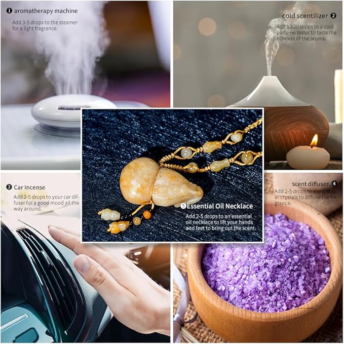 Botanical Aromatherapy Essential Oil, Oily Aromatherapy Essential Oil, Suitable for Diffuser, Massage, Bath, Spa, Skin and Hair Care 0.33oz (RosePetalEssentialOil, 0.33 FlOz (Pack of 1))