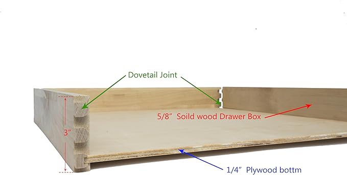 COUVER DIY Non-Assembled Birch Wood, Pull-Out Cabinet Organizers, Under Sink Organizers for Bathroom & Kitchen, Cabinet Slide-Out Organizers and Storage, Soft Closed Rail, 24 inch