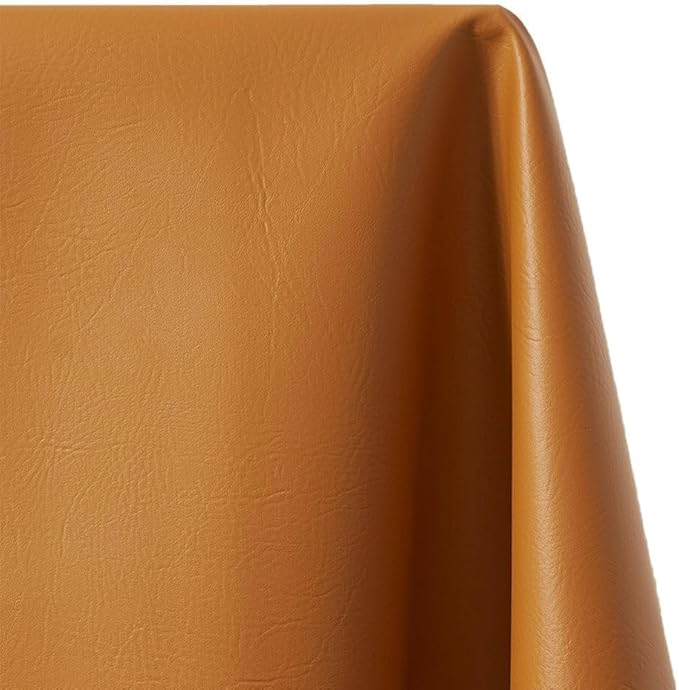 Ottertex Vinyl Fabric Faux Leather Pleather Upholstery 54" Wide by The Yard (5 Yard, Gold)