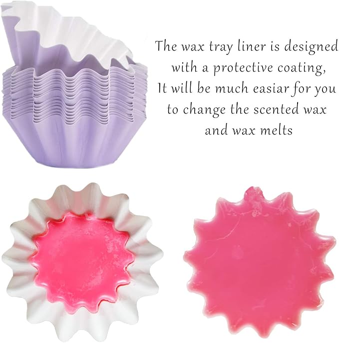 FANDOL Wax Melt Reusable & Leakproof Liners Wax Tray for Scented Wax,Electric Wax Warmers, Plug in Warmers, Candle Warmer,Wax Melter and Wax Burner