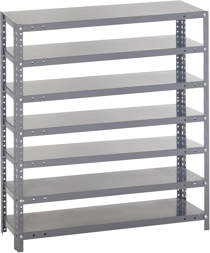 Quantum Storage Systems 1839-000 Shelving Unit for Shelf Bin System (Bins Sold Separately), 18" W x 36" D x 39" H