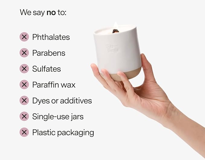 Siblings Candle Refill Kit – DIY Coconut Soy Wax Candle Making Kit for Reusable Vessels – Non-Toxic Burn, Wooden Wick – No 02: Lemongrass, Rosemary, Pistachio with Yuzu, Birch, Moss – 60 Hour Burn