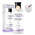 SAVILAND Acrylic Nail Brush Cleaner: 3-Minute Deep Clean & Conditioning Liquid, Plant-Based Cleaner Conditioner Preserver Restorer for Acrylic Nail Brushes, Home DIY & Salon Use, 5 OZ