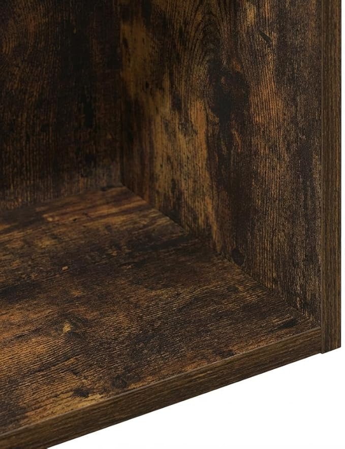 Furnifact Amber Pine Bookcase with Sturdy Wood Construction, Spacious Open Shelves, Modern Design, Durable and Stylish for Home or Office Decor