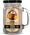 Sugar Cookie Edible Candle – Odor Eliminating, Strong Scent – Sugar Cookies with Vanilla – Long Lasting 90 Hour Burn – Large 12oz Mason Jar – Made in USA – Beamer Candle Co.