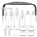 Cosywell Travel Size Bottles for Toiletries 15 Pack 2oz TSA Approved Toiletry Bottles Leak Proof Travel Kit for Women Men TSA Clear Toiletry Bag Shampoo Lotion Skincare Cosmetic Container(White)