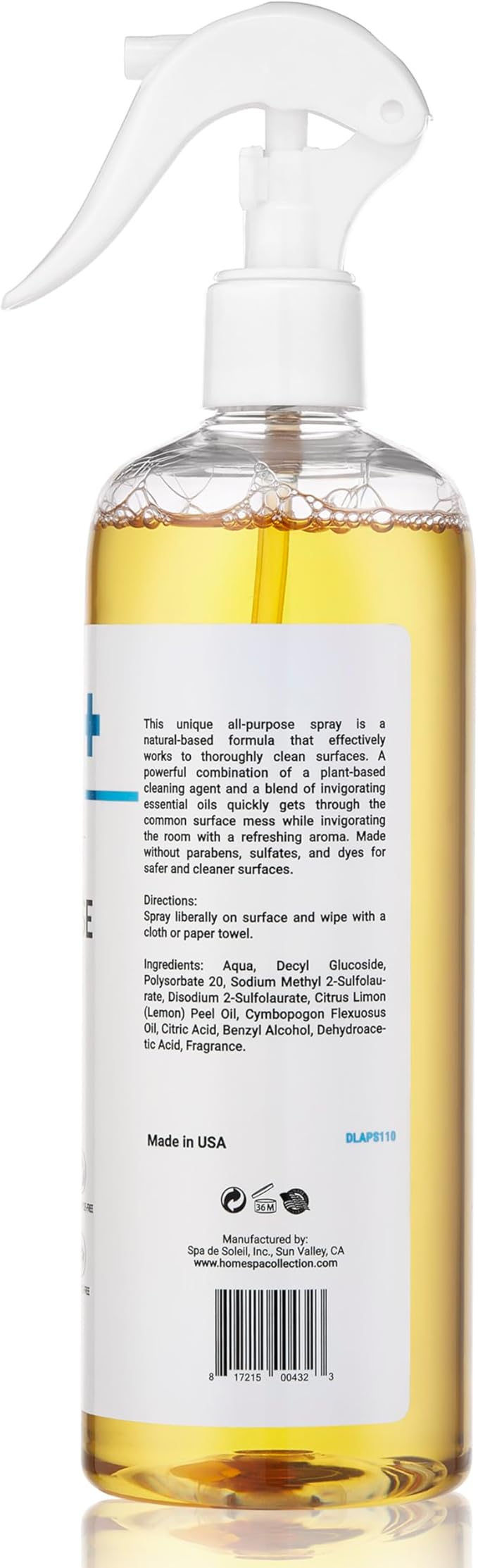 DR. LIFT All Purpose Spray Cleaner, Multi Surface Cleaning Spray with Essential Oils for Kitchen and Bathroom, Natural Household Cleaner for Everyday Use, Eco Friendly, Fresh Scent, 16 Fl Oz