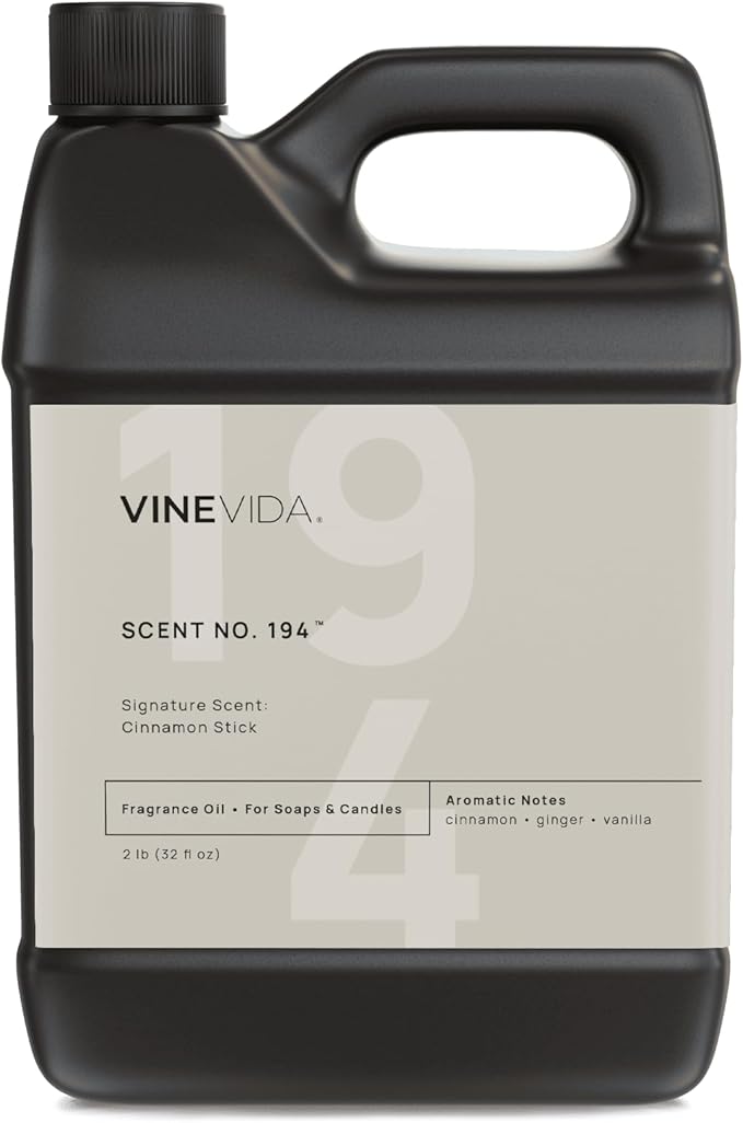 VINEVIDA [32 oz] Scent Cinnamon Stick; Fragrance Oil for Candle Making and Soap Making - Winter & Holiday Oils