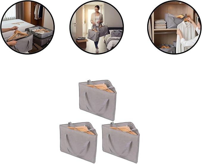 Clothes Hanger Storage Bag for Closet Organization and Portable Wardrobe Solutions