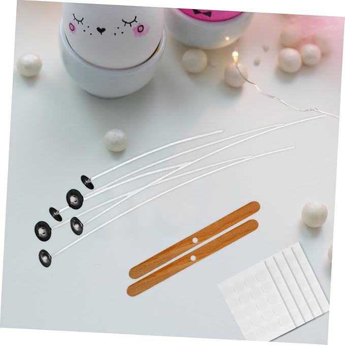 Uonlytech 1set Candle Making Kit Complete Candle Wicks Stickers Holders for Home Crafting Parties for All Enthusiasts