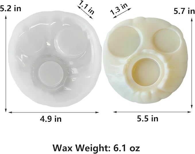 Fire Pit Silicone Mold, Roasting Platform Candle Mold for Soap Soy Wax DIY Handcraft, Brazier Resin Mold Gift Wedding Party Home Dinner Festive Days Car Decoration