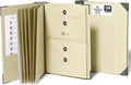 The Folio® Important Document Organizer by Savor | Binder with Guided Labels, Acid-Free File Folder Organizer with 10 Pockets, Document Holder for Home Records, Legal and Medical Papers (Slate)
