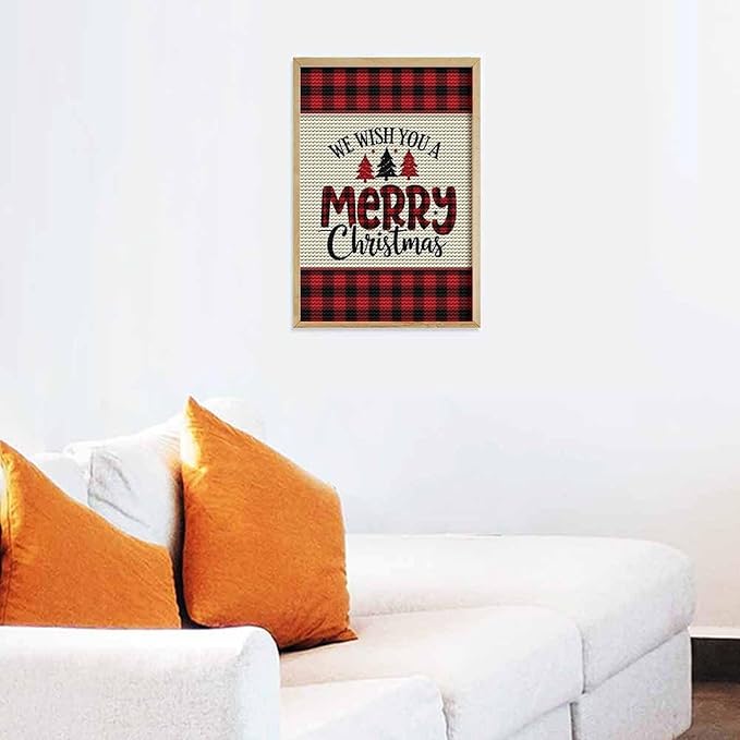 AIVKIEJK Diamond Painting Kits for Adults - Merry Christmas Welcome Painting DIY 5D Full Drill Diamond Dots Paintings with Diamonds Gem Art and Crafts Home Decor 8"x12"