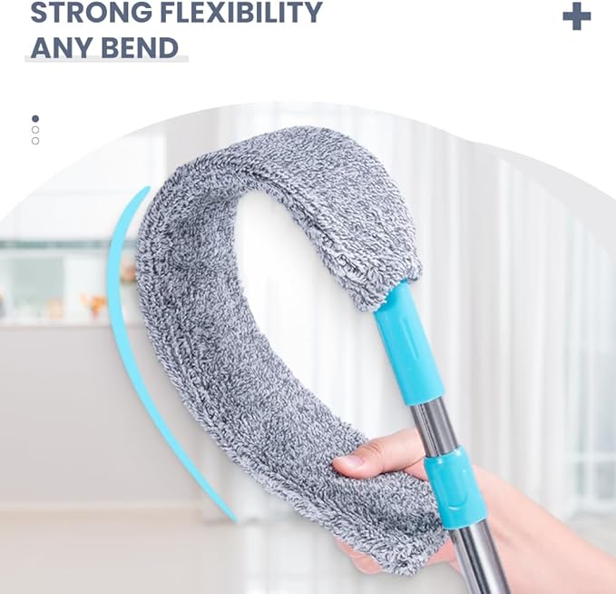 Retractable Gap Dust Cleaner, 2025 New Extendable Microfiber Duster with Bendable & Removable Head, Washable Dusting Brush for Home, Kitchen, Car & Hard-to-Reach Areas (3)