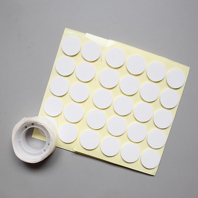 Pack of 20 Sheet Secure and Reliable Candle Wick Stickers Adhesive Heat Resistant Stickers Great for DIY Candle Making, As Pictures Shown
