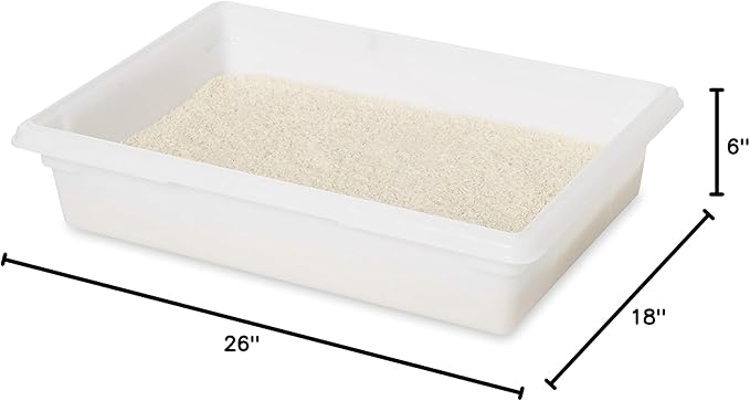 Rubbermaid Commercial Products Food Storage Box, 8.5 Gallon Capacity, White, for Restaurant/Kitchen/Cafeteria