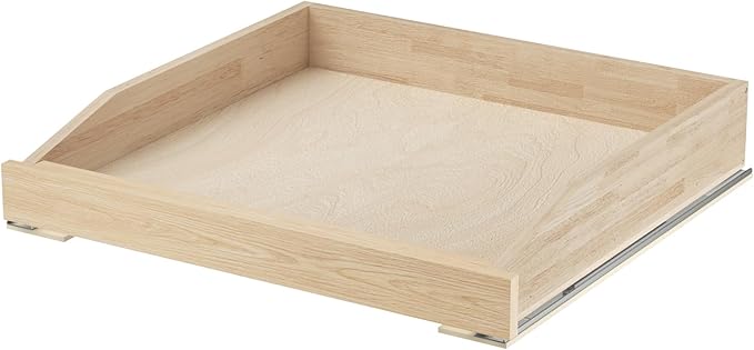 Pull Out Cabinet Drawer 22½” W x 21” D, Soft Close Pull Out Cabinet Organizer, Pull Out Shelves Requires At Least 23½” Cabinet Opening, Bottom Assembly