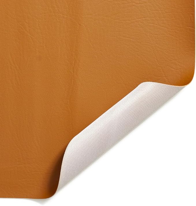 Ottertex Vinyl Fabric Faux Leather Pleather Upholstery 54" Wide by The Yard (10 Yard, Gold)