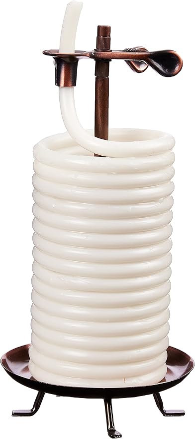 Candle by The Hour 20559BW Vanilla Scent Beeswax Candle, White, 80 Hour