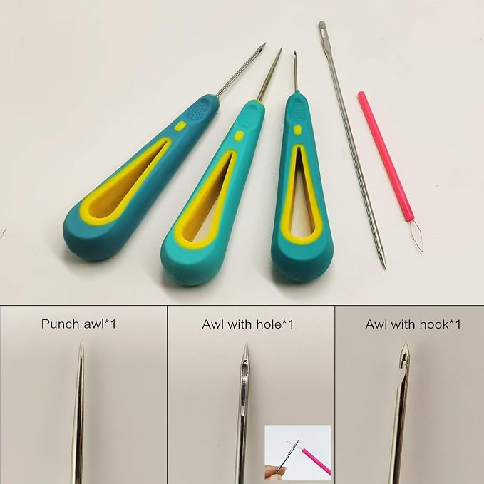 DIY Candle Making Supplies for Beginners with Organizer Bag,Candle Wick Punching and Insertion Tools for Candle Making,Candle Making Tools kit Including Punching Needle with Hook and Large Eye