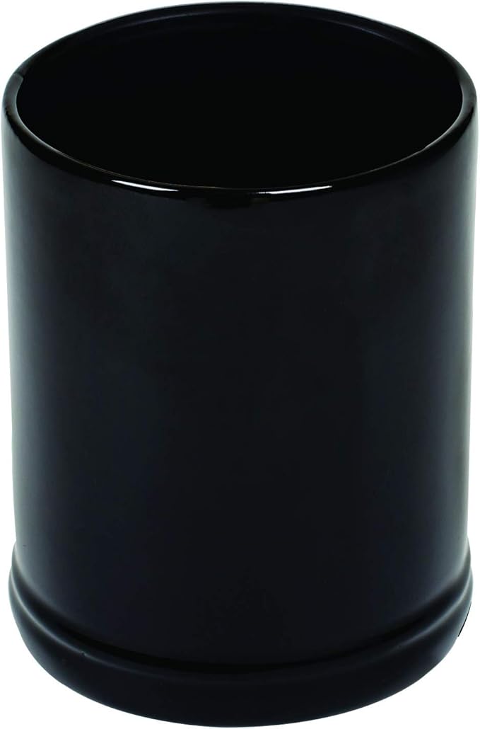 Glossy Black Ceramic Stoneware Electric Jar Candle Warmer
