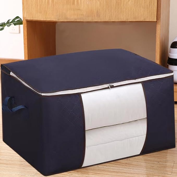 Heavy Duty Moving Bags, Moving Boxes with Reinforced Handles ＆ Premium Double Zippers, 2024 New Storage Tote for Space Saving, Packing ＆ Moving Storage