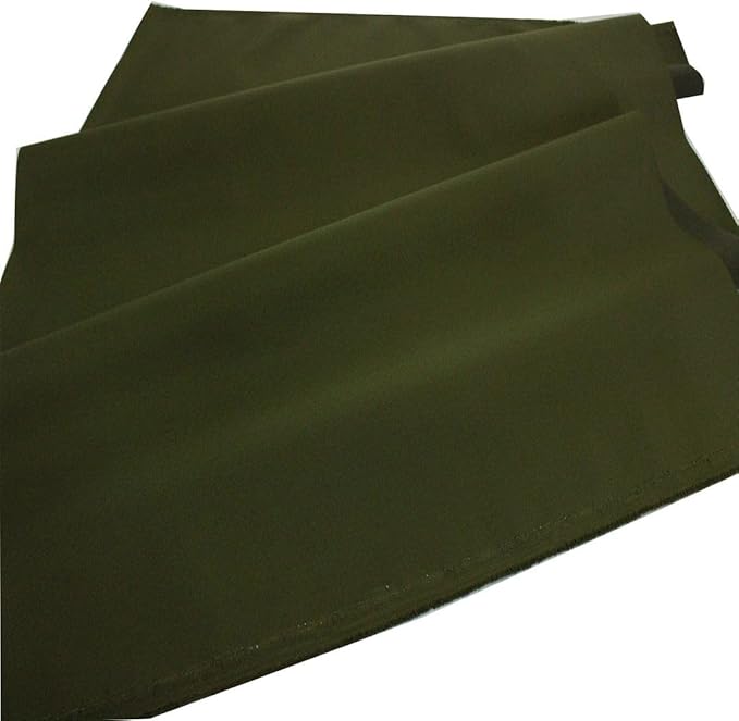 Mybecca Waterproof Canvas Marine Fabric 600 Denier Indoor/Outdoor PU Backing UV Protector Olive 5 Yards