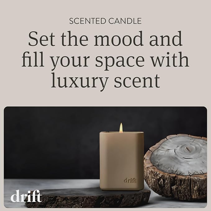 Drift White Pumpkin Scented Premium Candle - 60 Day Burn Time - 10.5 oz