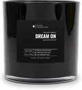 Dream On Deluxe Scented Candle, Luxury Hotel Inspired Big Candle with Hints of Fresh White Tea, Sweet Vanilla, and Earthy Cedar, Long Lasting 300 Hour Burn Time, 55oz Black