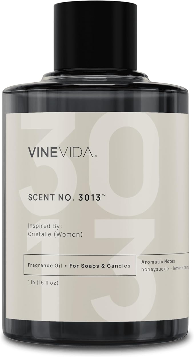 VINEVIDA Scent NO. 3013 Fragrance Oil - 16oz (1lb) - Inspired by: Cristalle (Women); Candle Fragrance Oil for Soy Candles - Soap Making Scents