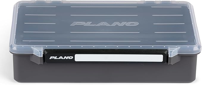Plano StowAway 3700 Deep Open Stow Tackle Box, with Corrosion-Preventive Rustricor, Single Latch Design, Transparent DuraView Lid, Stackable Storage for Fishing Bait, Lures and Gear